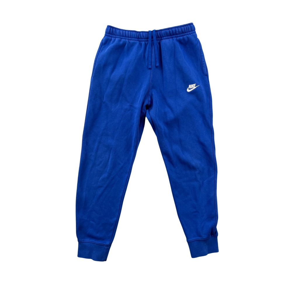 Nike Club Fleece Joggers Mens M Blue BV2671-480 Embroidered Logo Activewear